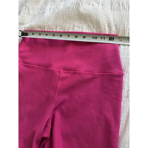 Lot of 2 Biker Shorts Pink Gray 90 Degree Reflex Rib Interlink Everyday 5" Large - Picture 6 of 11